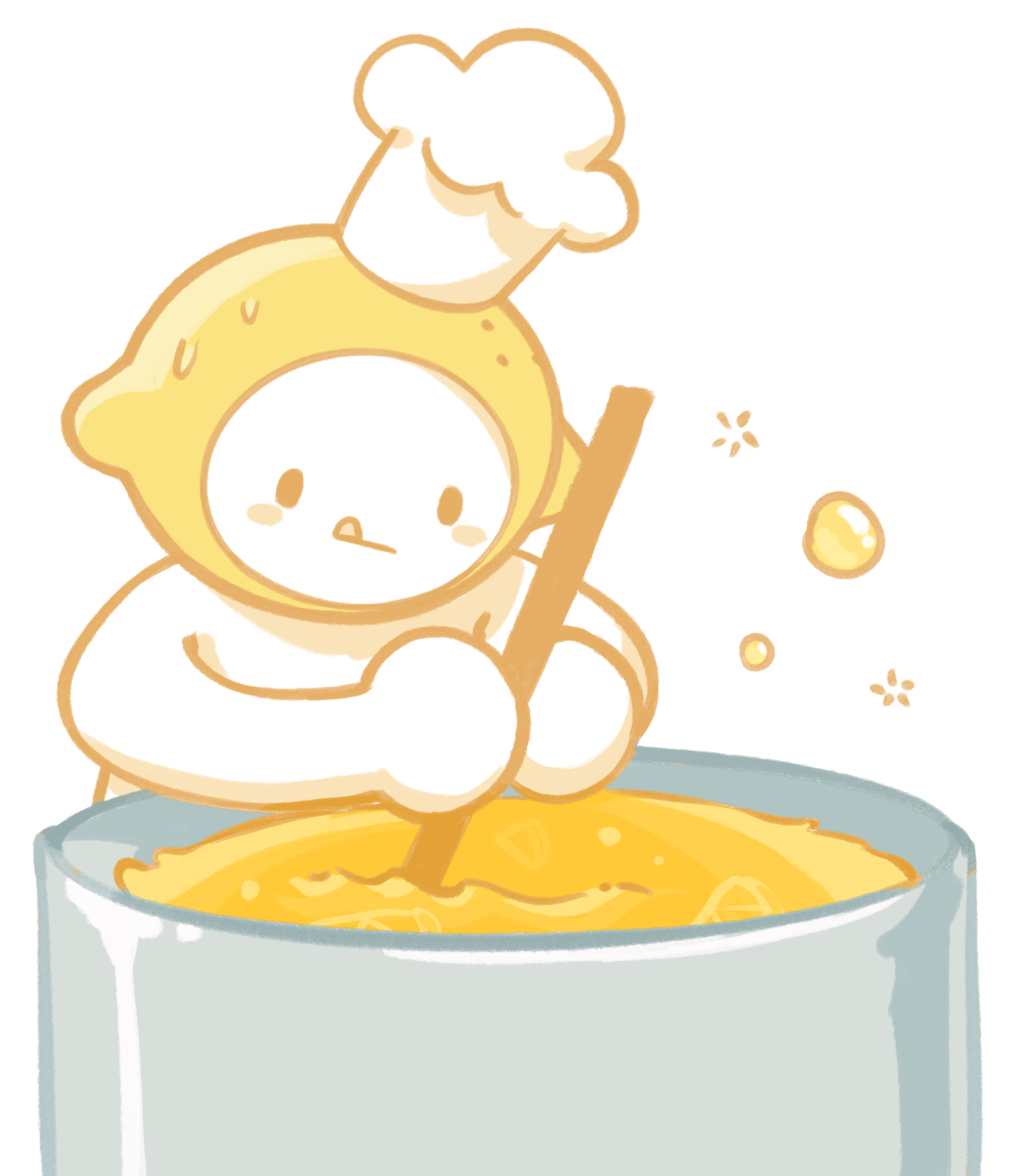 image of Marmalade kid stiring a big pot of marmalade